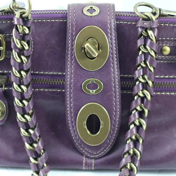 **SOLD**Coach - Legacy Bridget Bag - Limited Edition. Purple Leather. - Picture 5 of 16